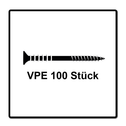 SPAX Justierschraube 6,0x80 mm 100 Stück ( 161010600803 ) Justiergewinde mit Halterillen Flachkopf T-STAR Plus 4Cut WIROX