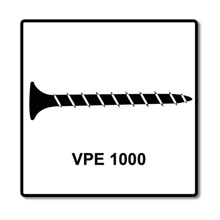 SPAX GIX-B Drywall Screws 3.9x55mm - Needle Head - Full Thread - Trumpet Head - Cross Recess H2 1000 pcs. (1891170390456)