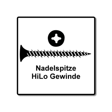 SPAX GIX-C Viti per cartongesso 3,9x30mm fosfatate 1000 pezzi ( 1791170390306 ) Filetto pieno, testa a punta, incavo a croce H2, punta ad ago