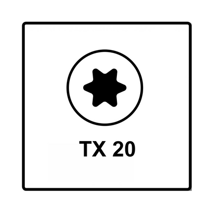 Fischer Power-Fast II FPF II Chipboard screw 5.0x35mm 500 pcs. Countersunk head with Torx drive, Full thread, galvanised, blue passivated (670353)