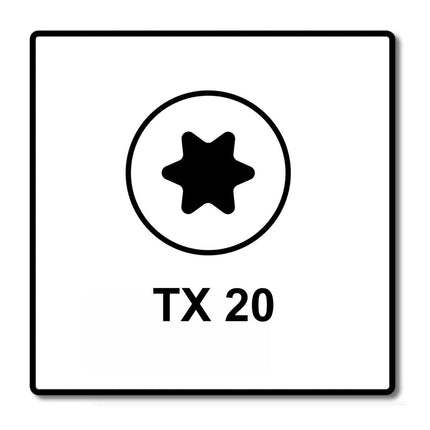 Fischer Power-Fast II FPF II Spanplattenschraube 4,5x70 mm 500 Stück ( 670277 ) Senkkopf mit Torx Teilgewinde galvanisch verzinkt, blau passiviert