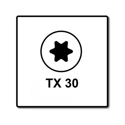 Fischer Power-Fast II FPF II Viti per pannelli 6,0x300 mm - 25 pz. ( 670474 ) Testa svasata con filettatura parziale Torx elettrolitica, blu passivata