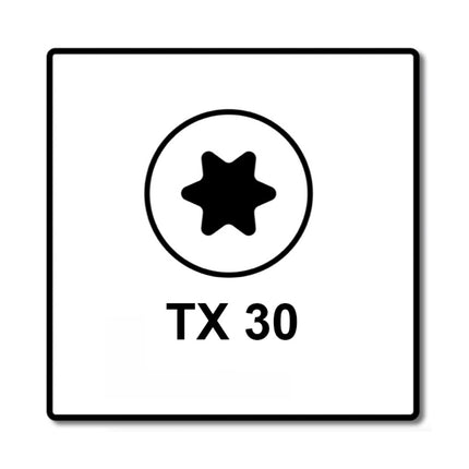 Fischer Power-Fast II FPF II Viti per truciolato 6,0x60 mm - 200 pz. ( 670482 ) Testa svasata con filettatura parziale Torx galvanizzato, passivato blu