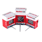 Fischer Power-Fast II FPF II Vis à bois aggloméré 4,5x30mm,Tête ronde, Torx , Filetage total, Zingué blanc, Passivé bleu, 200pcs. (670330)