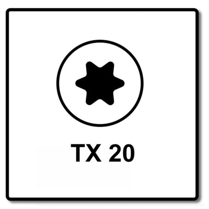 Fischer Power-Fast II FPF II tornillo para aglomerado 5,0x70 mm 50 piezas (670441) Cabeza plana con rosca completa Torx galvanizado, pasivado azul