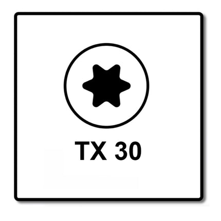 Fischer Power-Fast II FPF II tornillo para aglomerado 6,0x50 mm 50 piezas (670531) Cabeza alomada con rosca completa Torx galvanizado, pasivado azul