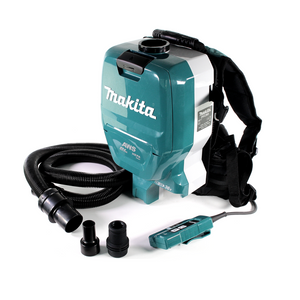 Makita DVC 265 ZXU Akku Rucksackstaubsauger 36 V (2x 18 V) Brushless Solo - ohne Akku, ohne Ladegerät
