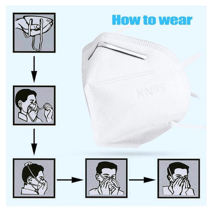 5x Mundschutz Atemschutz Maske KN95 95% Filterleistung FPP2 vergleichbar 4-lagig