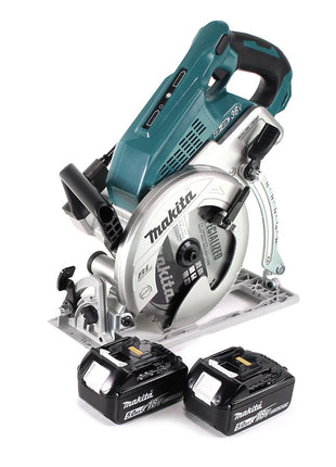 Makita DRS 780 T Akku Handkreissäge 36V ( 2x18V ) 185 mm Brushless + 2x Akku 5,0Ah  - ohne Ladegerät - Toolbrothers