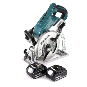 Makita DRS 780 G Akku Handkreissäge 36V ( 2x18V ) 185 mm Brushless + 2x Akku 6,0Ah - ohne Ladegerät