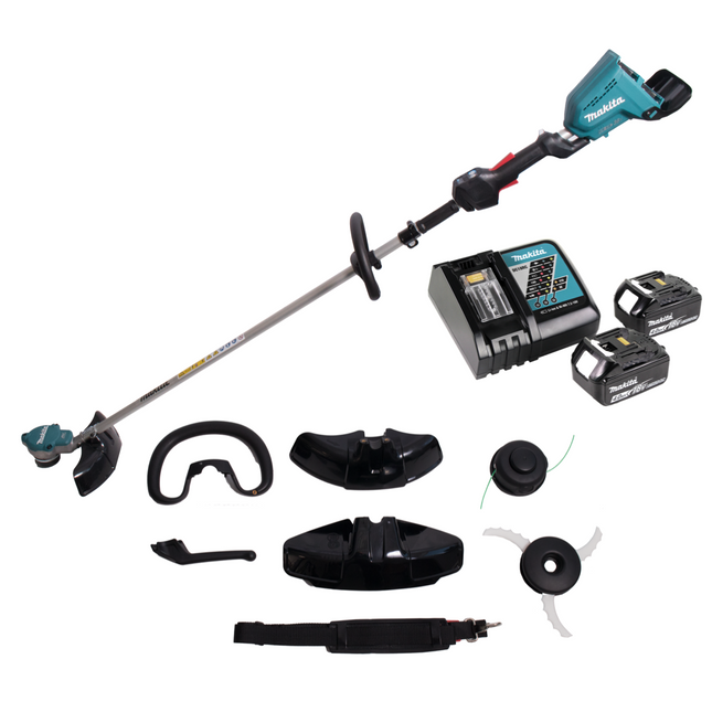 Makita DUR 368 LRM2 Cordless lawn trimmer 36V ( 2x18V ) Brushless + 2x battery 4,0Ah + charger