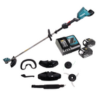 Makita DUR 368 LRT2 Tagliabordi a batteria 36V ( 2x18V ) Brushless + 2x batteria 5,0Ah + caricabatterie