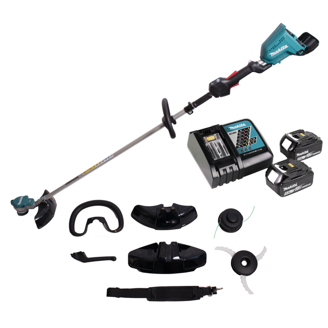 Makita DUR 368 LRT2 Cordless lawn trimmer 36V ( 2x18V ) Brushless + 2x battery 5,0Ah + charger