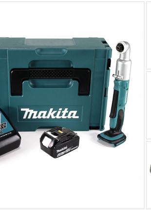 Makita DTL 061 RM1J Akku Winkelschlagschrauber 18V 1/4" 60Nm + 1x Akku 4,0Ah + Ladegerät + Makpac