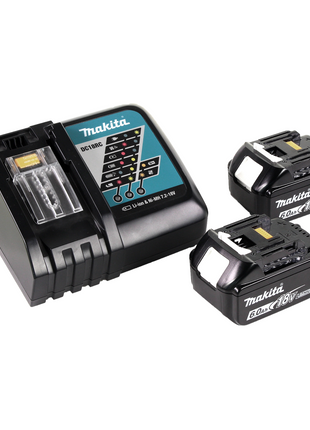 Makita DTL 061 RGJ Meuleuse à chocs angulaire sans fil 18V 1/4" 60Nm + 2x Batteries 6.0Ah + Chargeur + Makpac