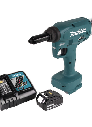 Makita DRV 250 RF1 Riveteuse aveugle sans fil 18V 20kN brushless + 1x Batterie 3.0Ah + Chargeur