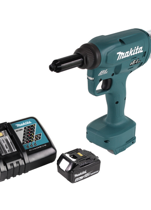 Makita DRV 250 RM1 Riveteuse aveugle sans fil 18V 20kN brushless + 1x Batterie 4.0Ah + Chargeur