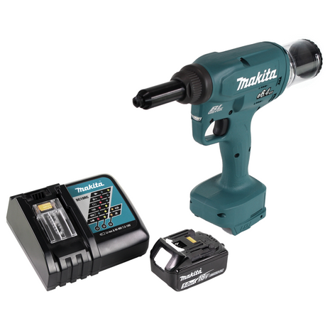 Makita DRV 250 RT1 Riveteuse sans fil 18V 20kN brushless + 1x Batterie 5.0Ah + Chargeur