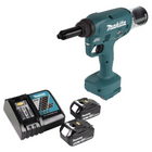 Makita DRV 250 RT Akku Blindnietsetzgerät 18V 20kN Brushless + 2x Akku 5,0Ah + Ladegerät