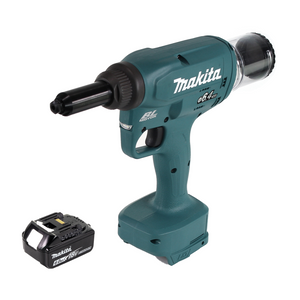 Makita DRV 250 G1 Akku Blindnietsetzgerät 18V 20kN Brushless + 1x Akku 6,0Ah - ohne Ladegerät