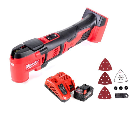 Milwaukee M18 BMT-401 Akku Multifunktionswerkzeug 18 V + 1x Akku 4,0 Ah + Ladegerät