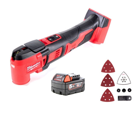 Milwaukee M18 BMT-501 Akku Multifunktionswerkzeug 18V ( 4933446203 ) + 1x Akku 5,0Ah - ohne Ladegerät - Toolbrothers