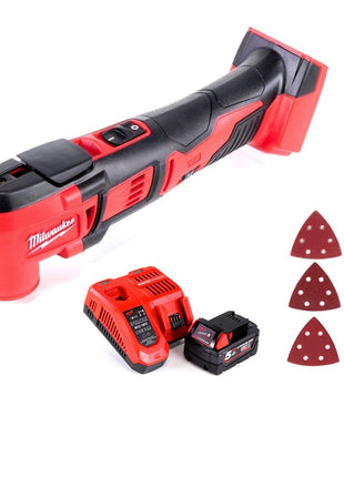 Milwaukee M18 BMT-501C Outil multifonction sans fil 18V (4933446203) + 1x Batterie 5.0Ah + Chargeur