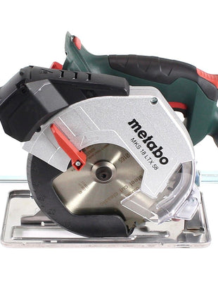 Metabo MKS 18 LTX 58 Akku Metall Handkreissäge 18V 165 mm ( 600771840 ) + 2x Akku 5,5Ah + Ladegerät + MetaLoc