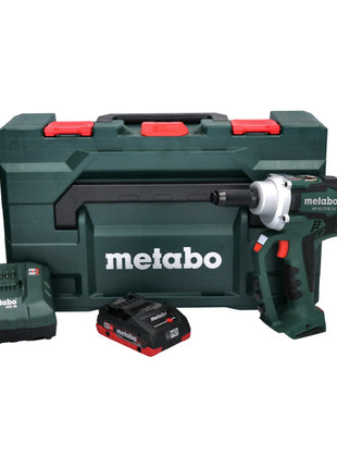 Metabo NP 18 LTX Riveteuse sans fil BL 5.0 sans fil 10 kN 18V + 1x Batterie 4,0 Ah + Chargeur + Coffret metaBOX