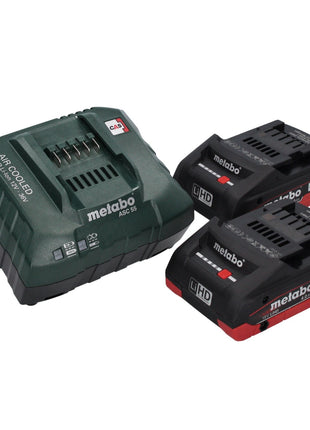 Metabo NP 18 LTX BL 5.0 Pistolet à riveter sans fil 18V 10kN ( 619002800 ) + 2x Batteries 4,0Ah + Chargeur + Coffret MetaLoc