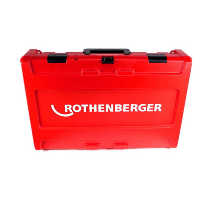 Máquina prensadora a batería Rothenberger ROMAX 4000 18V electrohidráulica + 1x batería 5,5Ah + maletín - sin cargador
