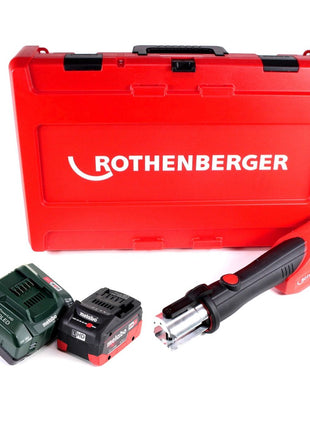 Máquina prensadora a batería Rothenberger ROMAX 4000 18V electrohidráulica + 1x batería 5.5Ah + cargador + maletín