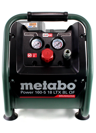 Metabo Power 160-5 18 LTX BL OF Akku Kompressor 18 V 8,0 bar Brushless Solo ( 601521850 ) - ohne Akku, ohne Ladegerät