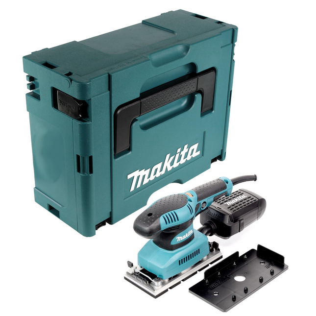 Makita BO 3711 J Levigatrice orbitale 190W + Valigetta Makpac