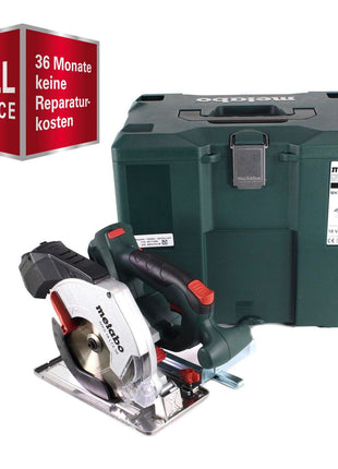 GRATIS 3 Jahre Full Service Rundum Schutz Metabo MKS 18 LTX 58 Akku Metall Handkreissäge 18V 165 mm Solo ( 600771840 ) + MetaLoc - ohne Akku, ohne Ladegerät