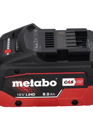 Metabo SSW 18 LTX 400 BL Atornillador de impacto a batería 18 V 400 Nm 1/2" sin escobillas + 1x batería 8,0 Ah + metaBOX - sin cargador