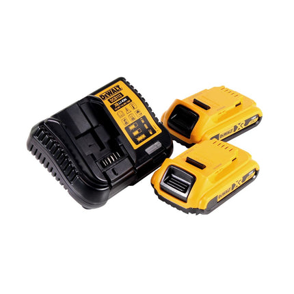 Radio sans fil DeWalt DCR 027 D2 DAB+ 10,8-18,0 V + 2 batteries 2,0 Ah + chargeur