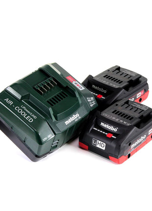 Visseuse à chocs sans fil Metabo SSW 18 LTX 600 18 V 600 Nm 1/2" + 2x batterie LiHD 4,0 Ah + chargeur + MetaLoc