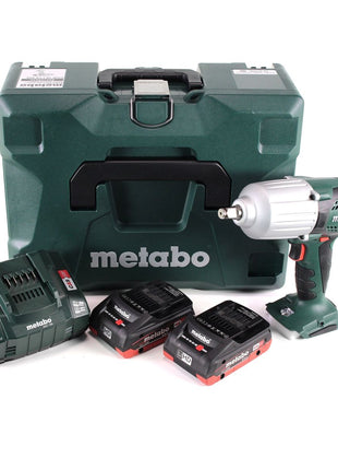 Visseuse à chocs sans fil Metabo SSW 18 LTX 600 18 V 600 Nm 1/2" + 2x batterie LiHD 4,0 Ah + chargeur + MetaLoc