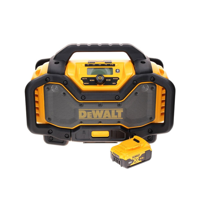 Radio recargable DeWalt DCR 027 N DAB+ 10,8-18,0 V + 1 batería de 5,0 Ah - sin cargador