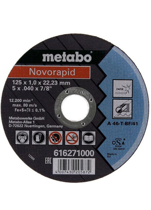 Metabo W 850-125 Winkelschleifer 850 W 125 mm ( 603608000 ) + 26x Trennscheibe + Schnellspannmutter