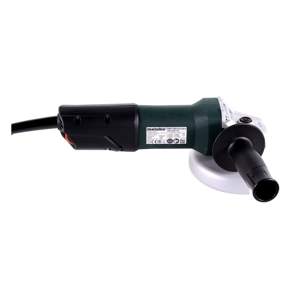 Metabo Platkop-haakse slijpers WEF 9-125 Metabo Platkop-haakse slijpers WEF 9-125