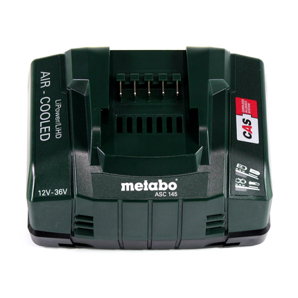 Metabo AG 18 Souffleur sans fil 18 V + 2x Batteries LiHD 4,0 Ah + Chargeur