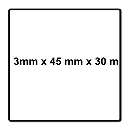 Meisterling Ruban d'étanchéité en mousse pour clous 3 mm x 45 mm x 30 m (006040000040)