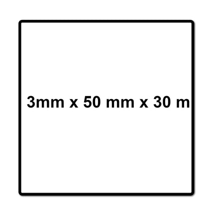 Meisterling Ruban d'étanchéité en mousse pour clous 3 mm x 50 mm x 30 m (006040000050)