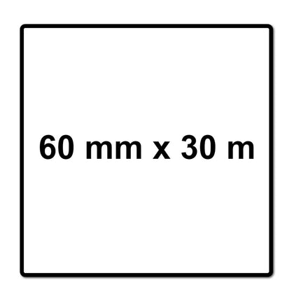 Meisterling Ruban d'étanchéité en mousse pour clous plus 3 mm x 60 mm x 30 m (006050000110)