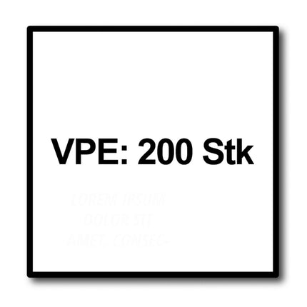 Meisterling Viti per terrazze 5x40 mm - 200 pezzi ( 010010000001 ) Punta CUT 90° lente a testa svasata con filettatura grossa Torx 2/3 acciaio inossidabile VA