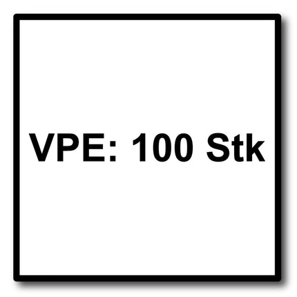 Meisterling Viti per terrazze 8x140 mm - 100 pezzi ( 010010000071 ) Punta CUT 90° lente a testa svasata con filettatura grossa Torx 2/3 acciaio inossidabile VA