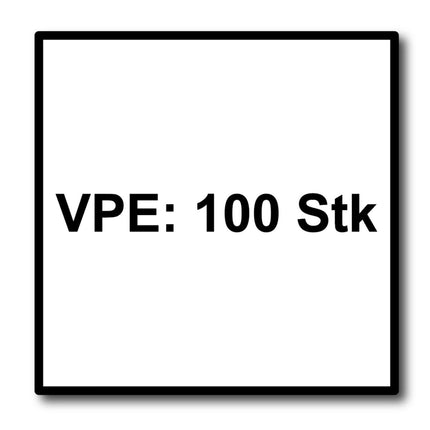 Meisterling Fassadenschrauben 4,8x25 mm 100 Stück ( 010020000031 ) 12 mm Flachkopf dunkelbraun mit Torx Teilgewinde V2A Edelstahl