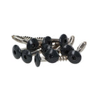 Meisterling Fassadenschrauben 5,5x35 mm 100 Stück ( 010030000111 ) 12 mm Flachkopf anthrazit mit Torx Teilgewinde V4A Edelstahl